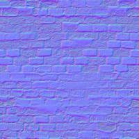 seamless wall bricks normal map 0003